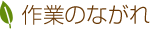 作業の流れ